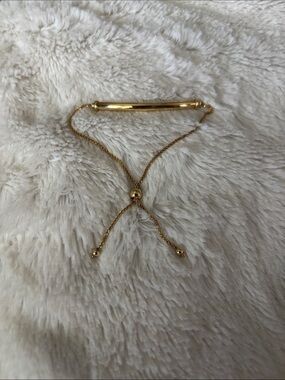 Adjustable Bar Bracelet - Women Accessories 10k Gold